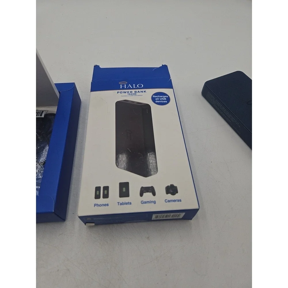 HALO Power Bank 15000 mAh Batterie ALL UBS Phones Gaming Cameras Devices
